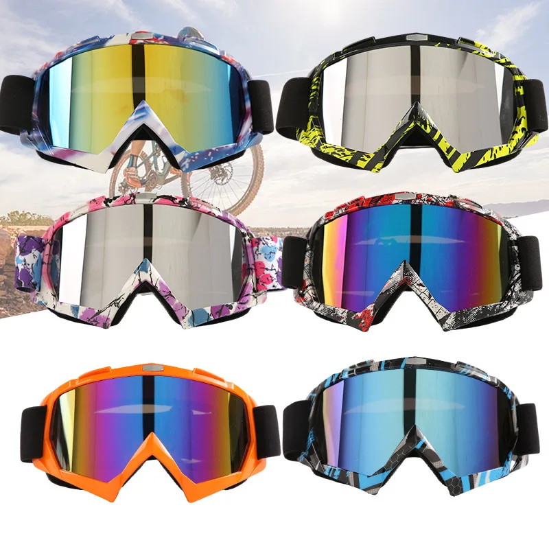 

2025 New Motorcycle Goggles, Windproof Dustproof for Off-Road Riding Skiing, Anti-Fog UV400 Protection Safety Glasses​​