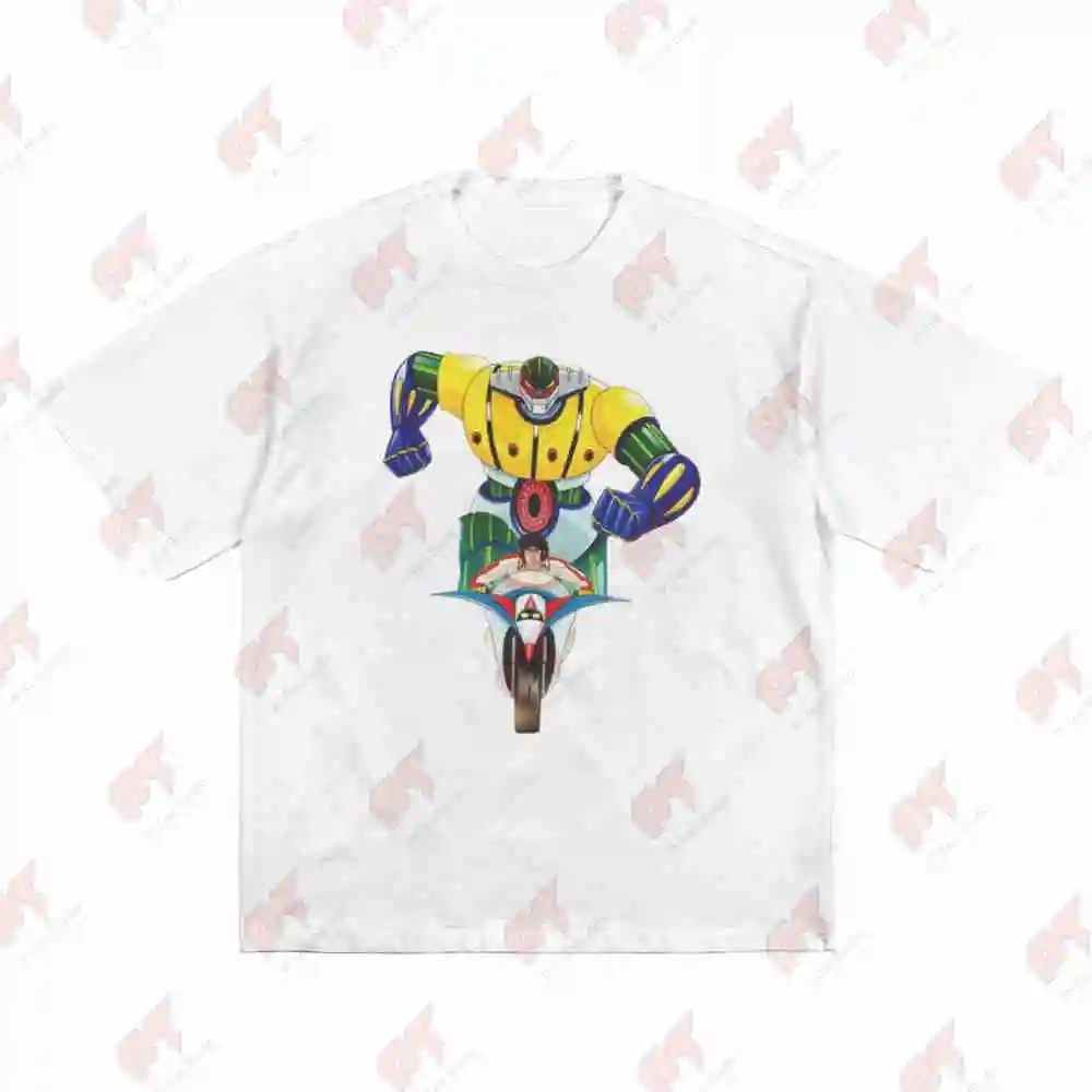 Kotetsu Jeeg Robot Retro Manga Short Sleeve Tee 100% Cotton T-Shirt