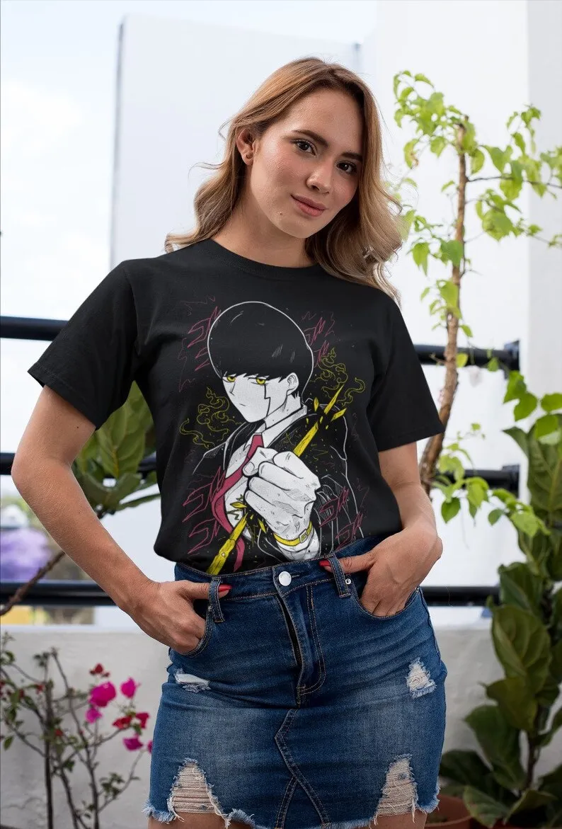 Mashle T-Shirt Magic and Muscles Mash Cream Puff Kawai Anime Gift Shirt All Size