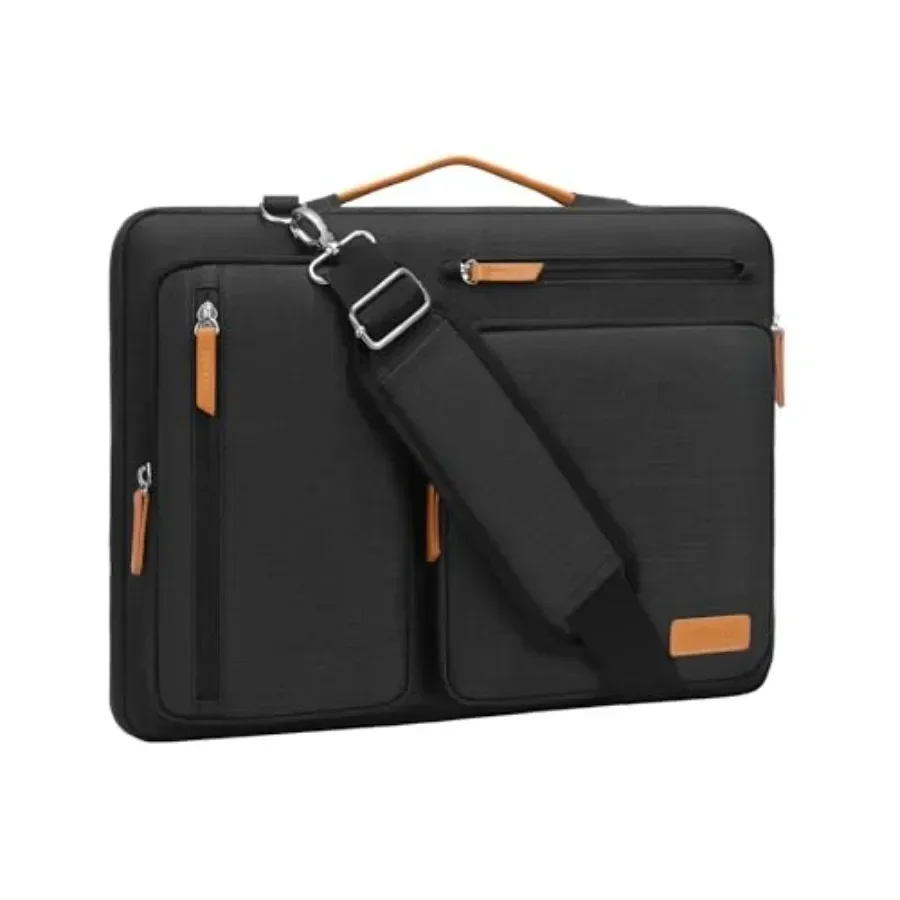 

360 Protective Laptop Shoulder Bag, -.6 Computer Bags Compatible with MacBook Pro, HP, Dell, Lenovo, Asus Notebook, Side Open M