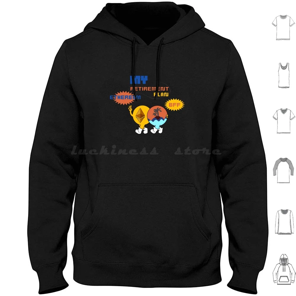 Ethereum est mon plan de retraite – Sweat-shirts à manches longues Ethereum Crypto Blockchain Cryptocurrency