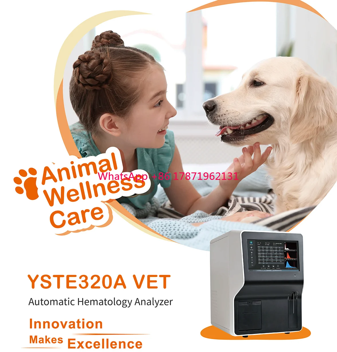 open reagents equipments vet hematology Veterinary hematology blood analyzer 3 or 5 Diff blood testing