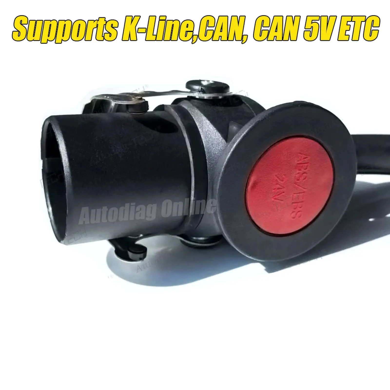 ISO 7638 للمقطورة ABS EBS Obd محول التشخيص لـ Autel/Autocom/LUANCH الماسح الضوئي لشاحنة Bosch/Wabco كابل التشخيص Obd2 #4