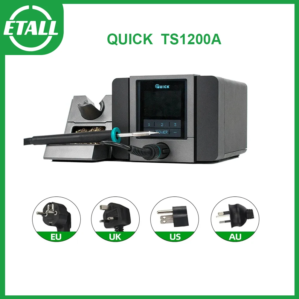 

QUICK TS1200A Intelligent Touch Lead-free Soldering Station Electric Iron 120W Anti-static Soldering Iron Soldering Station