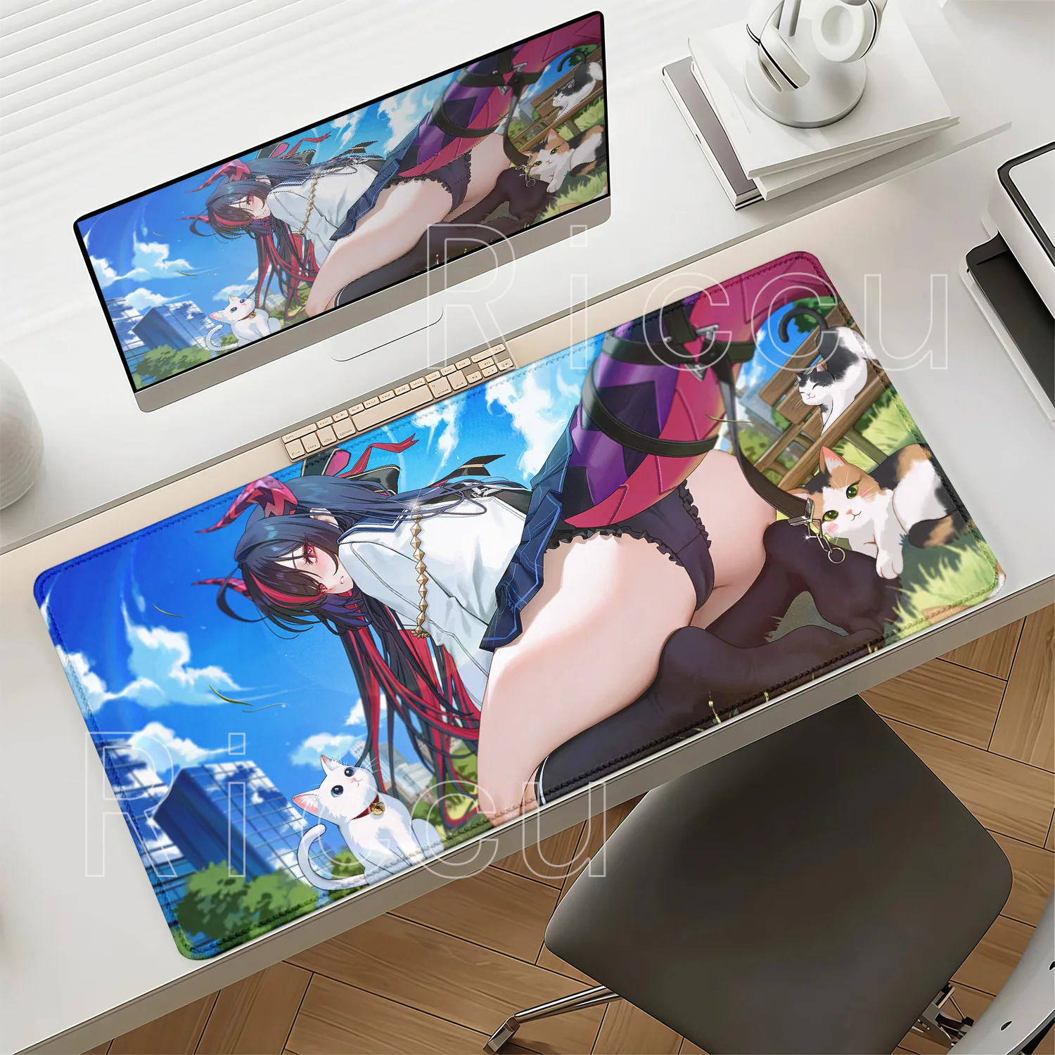 NTE Shinku Neverness To Everness Anime Sexy Girl Mouse Pad Non-Slip Rubber Office Gaming Mousepad HD Printing Overlock Desk Mat