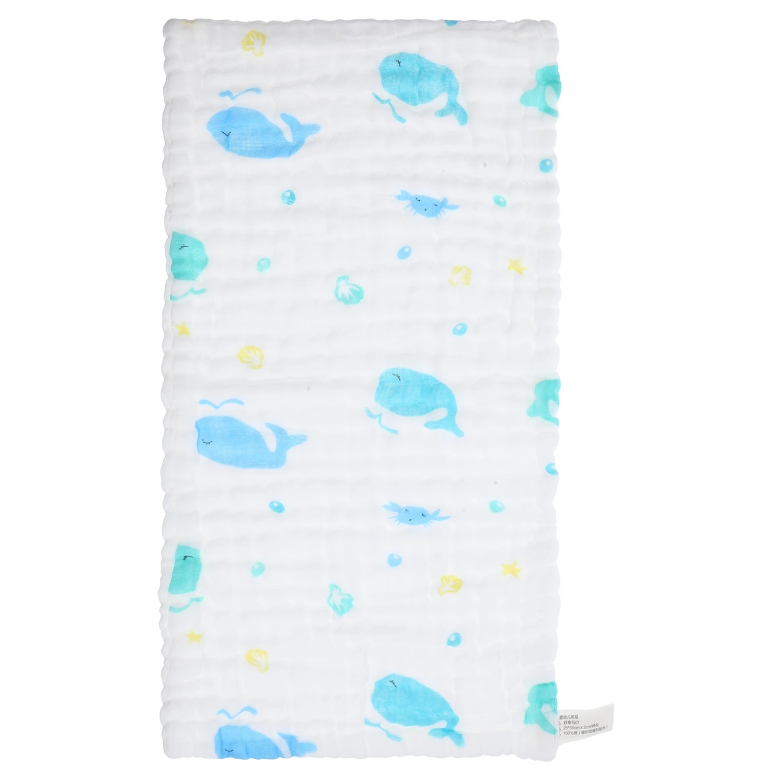 

Baby 100% Cotton Washcloths Soft Burp Cloths Newborn Face Absorbent Drool Bibs Muslin Bath Accessories Cartoon Design