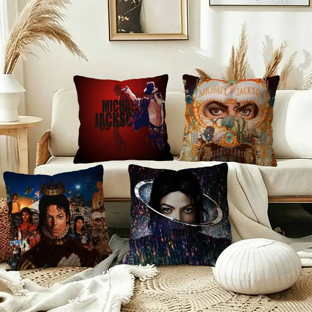 Singer Michael J-Jackson Cushion Cover Pillowcase Upholstery Sofa Throw Pillow Home Decor Pillowcas