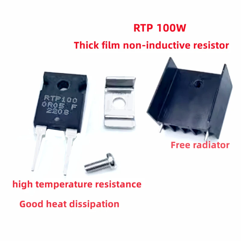 100W R0.05 do 5K RTP 0.05R 0.5R 10R 20R 100R 1K 10K grubowarstwowy TO-247 grubowarstwowy nieindukcyjny rezystor precyzyjny próbkujący 500R