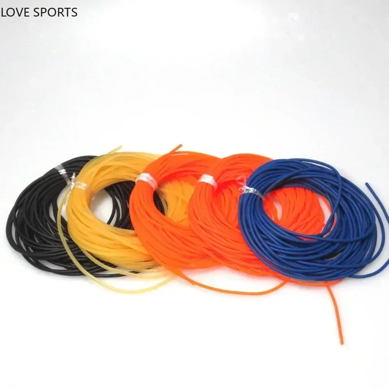 

1000g/lot Diameter 2.4mm 2.5mm 2.8mm Solid Elastic Fishing Rope Fishing Accessories Good Quality Rubber Line For Catching Fishes