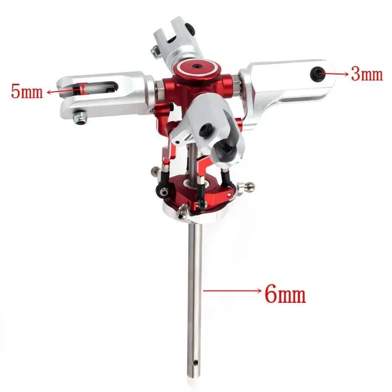 RC Helicopter 4 Blades Metal Main Rotor Head For Align Trex 470L X3 X360 FW450L