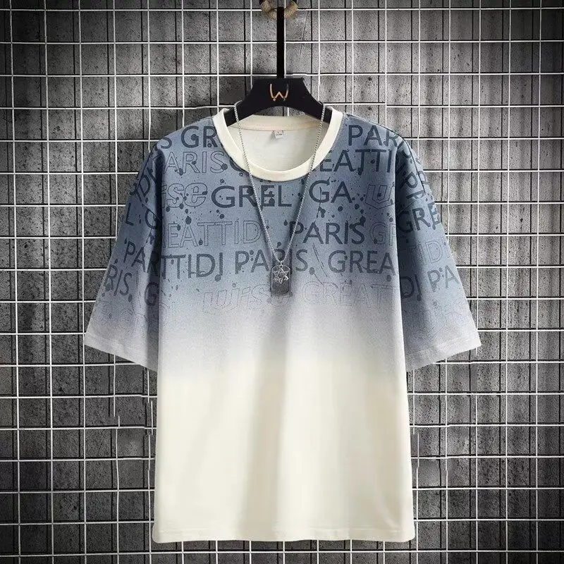 2026 New Summer Loose Fashion Trendy Western, Japanese, Korean Style Printed Comfortable High Quality Multi-colored Short Slee