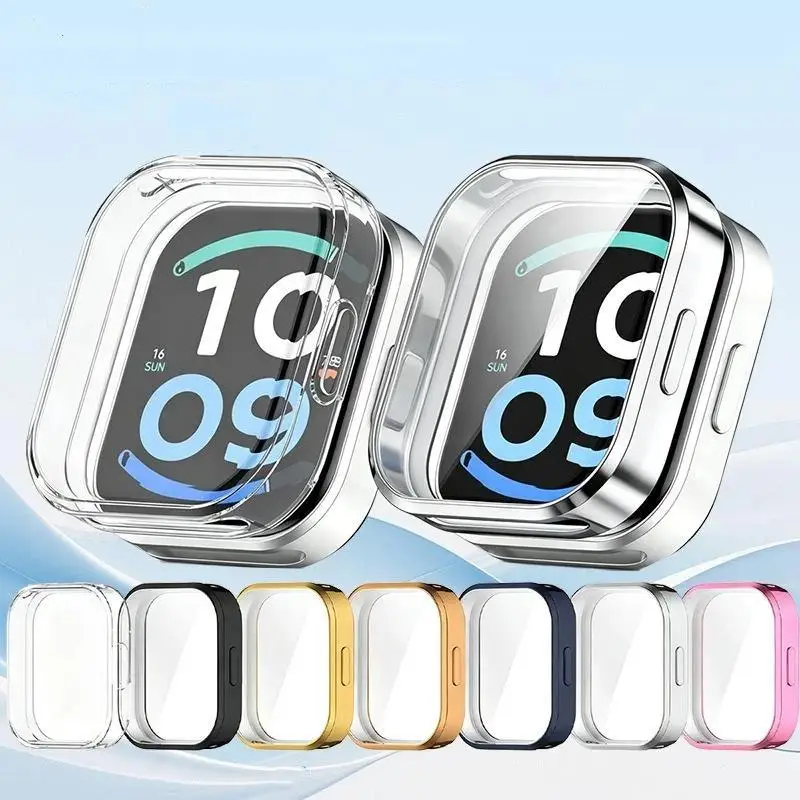 Funda completa de TPU para el reloj inteligente Watch 6 Active, protector de pantalla antirrayas y carcasa protectora.
