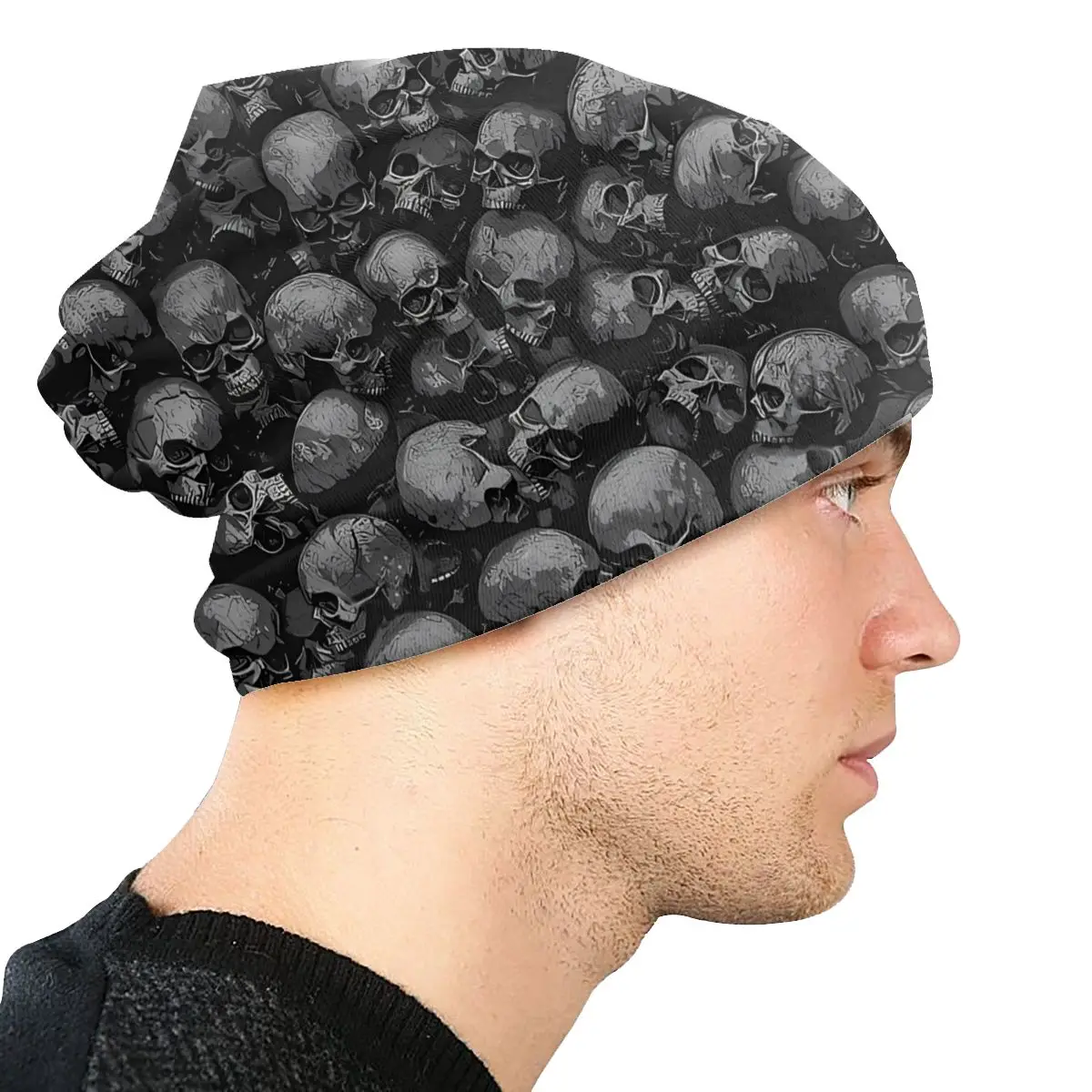 Grunge Skulls Skullies Beanies Caps Totally Gothic Thin Hat Autumn Spring Bonnet Hats Men Women\'s Street Ski Cap