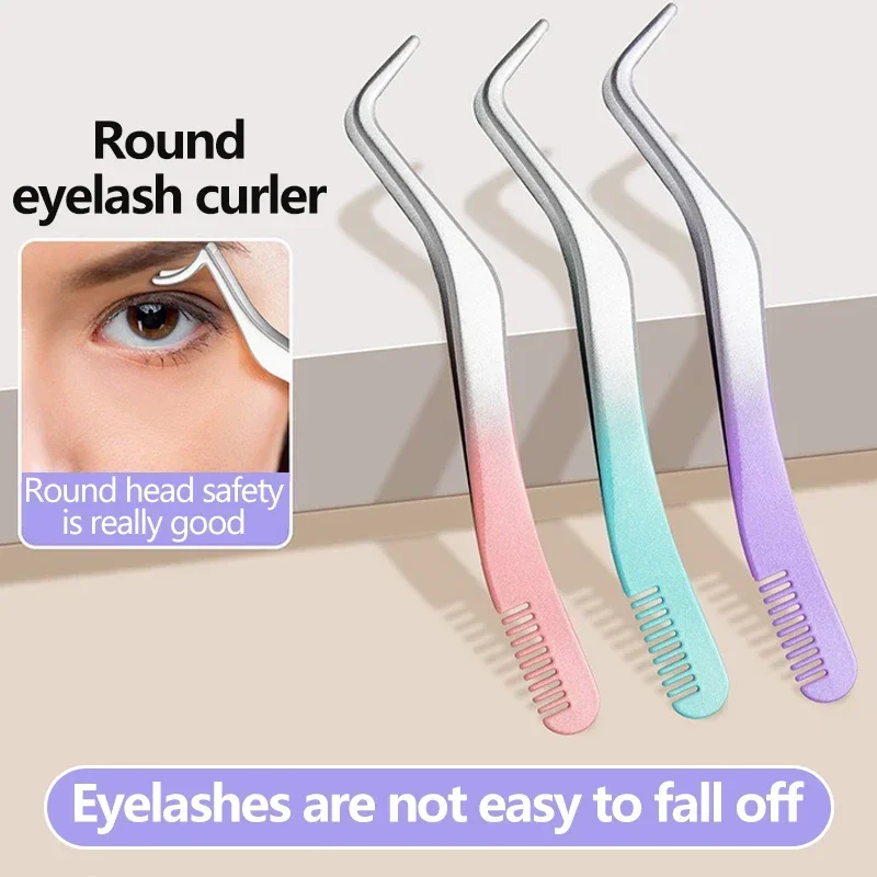 Clip per estensione ciglia finte Pinzette per ciglia Strumenti di bellezza per trucco Applicatore per ciglia finte Pinzette Aiuti Strumenti per piegaciglia