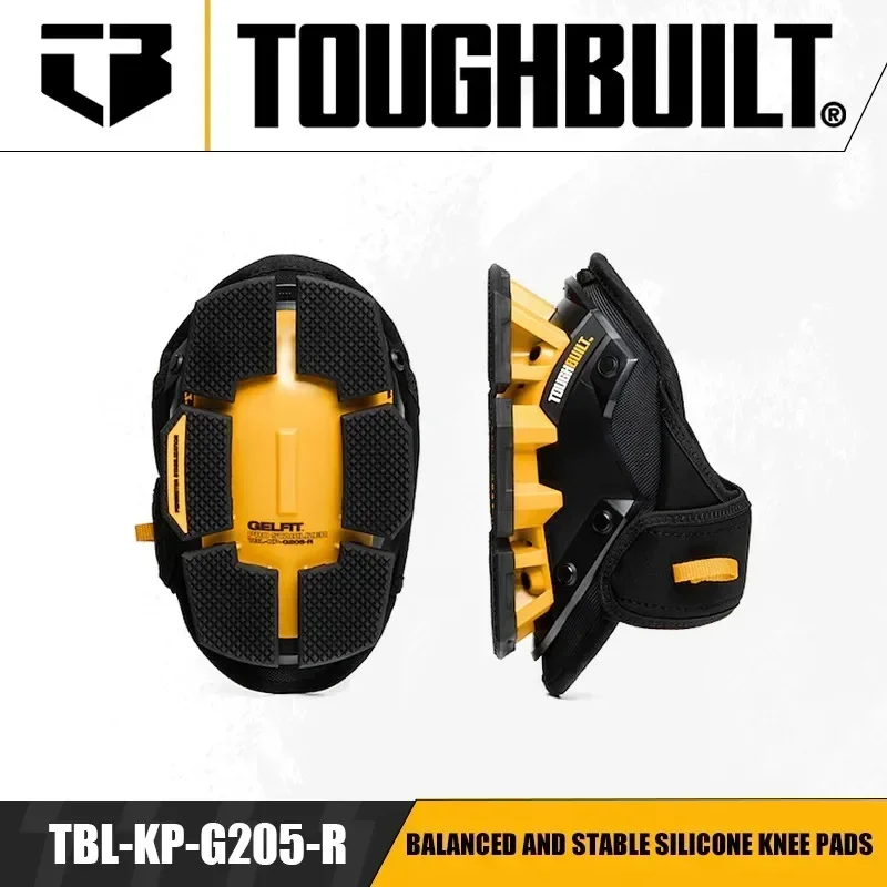 

TOUGHBUILT TBL-KP-G205-R Balanced and Stable Silicone Knee Pads Labor Protection Kneeling Protection Kneeprotection