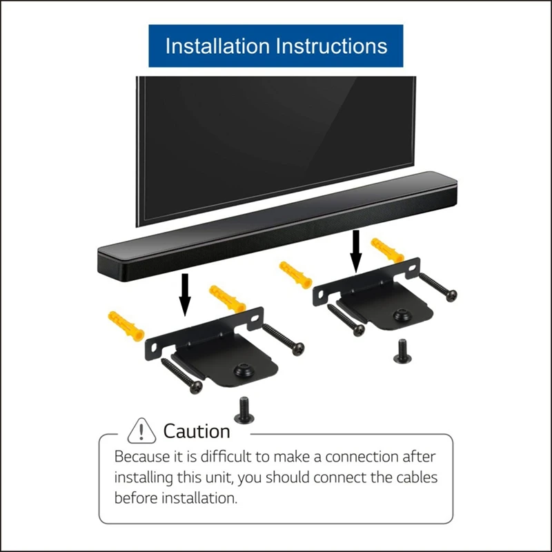 Soundbar Wall Mount Bracket For LG SH4 SJ4R SJ4Y SJ4 SJ2 SK4D SJ5B SH8 SJ8S SH5 LAS455H NB5540/S54A1-D NB4540/S44A1-D Parts