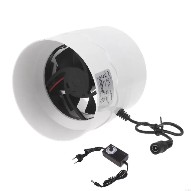 02dB 4 polegadas extrator ventilador baixo ruído linha drenagem hidropônico ventilador exaustão do soprador ar