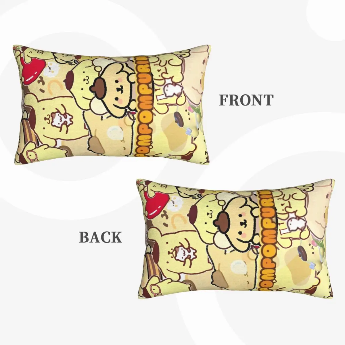 Sarung Bantal Pompompurin Tempat Tidur Dapat Dibalik untuk Anak Dewasa Sarung Bantal Dua Sisi Untuk Kamar Tidur