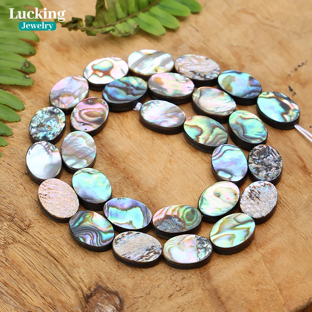 High Quality 5Beads Natural Shell Beads Coin Abalone Shell Loose Beads For Jewelry Making Bracelet Necklace DIY