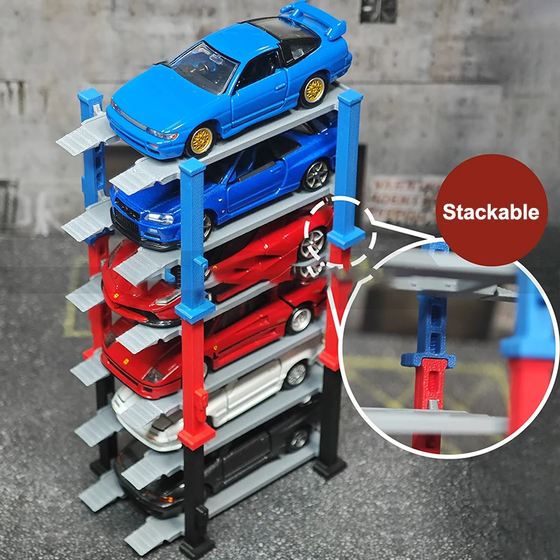 

1Pc 1/64 Scale Resin Alloy Car Model Display Stand Holder Organizer Case for Collection Toy Home Decor Ornament