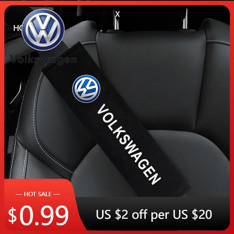 

Подстаканники, 2 шт., автомобильный ремень безопасности, хлопковый ремень безопасности, наплечная крышка, дышащая защита для Volkswagen VW Golf Tiguan POLO TOURAN