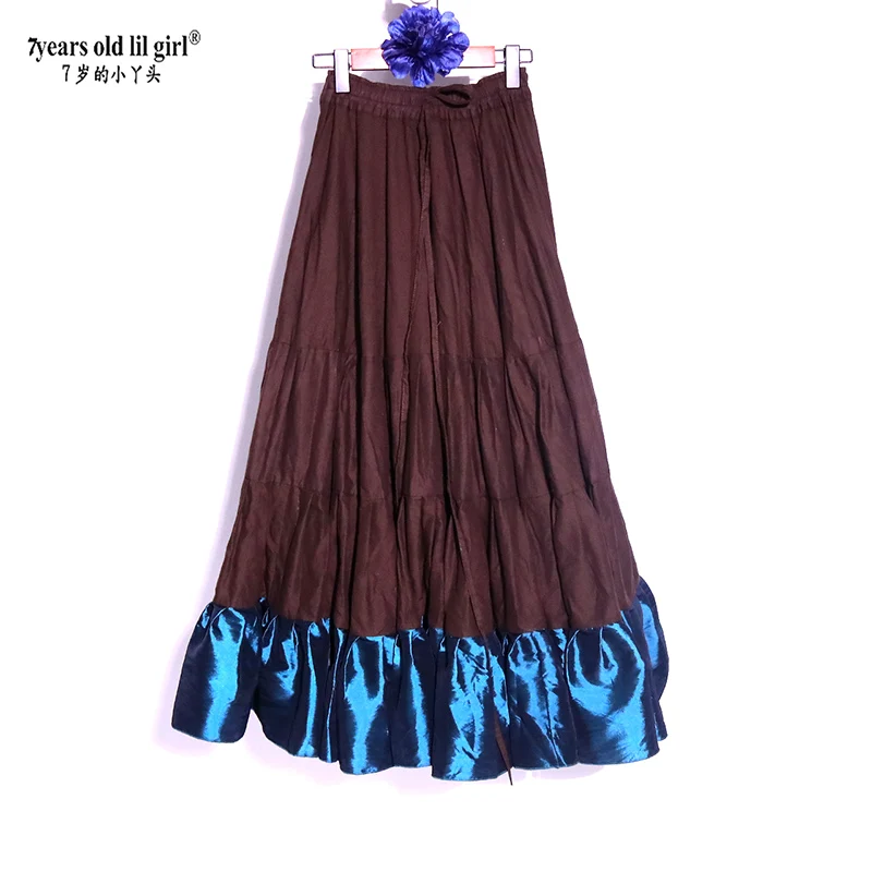 Gonne tribali di danza del ventre ATS Performance Cotone Flamenco Abbigliamento Lungo Full Circel Gypsy CWW20
