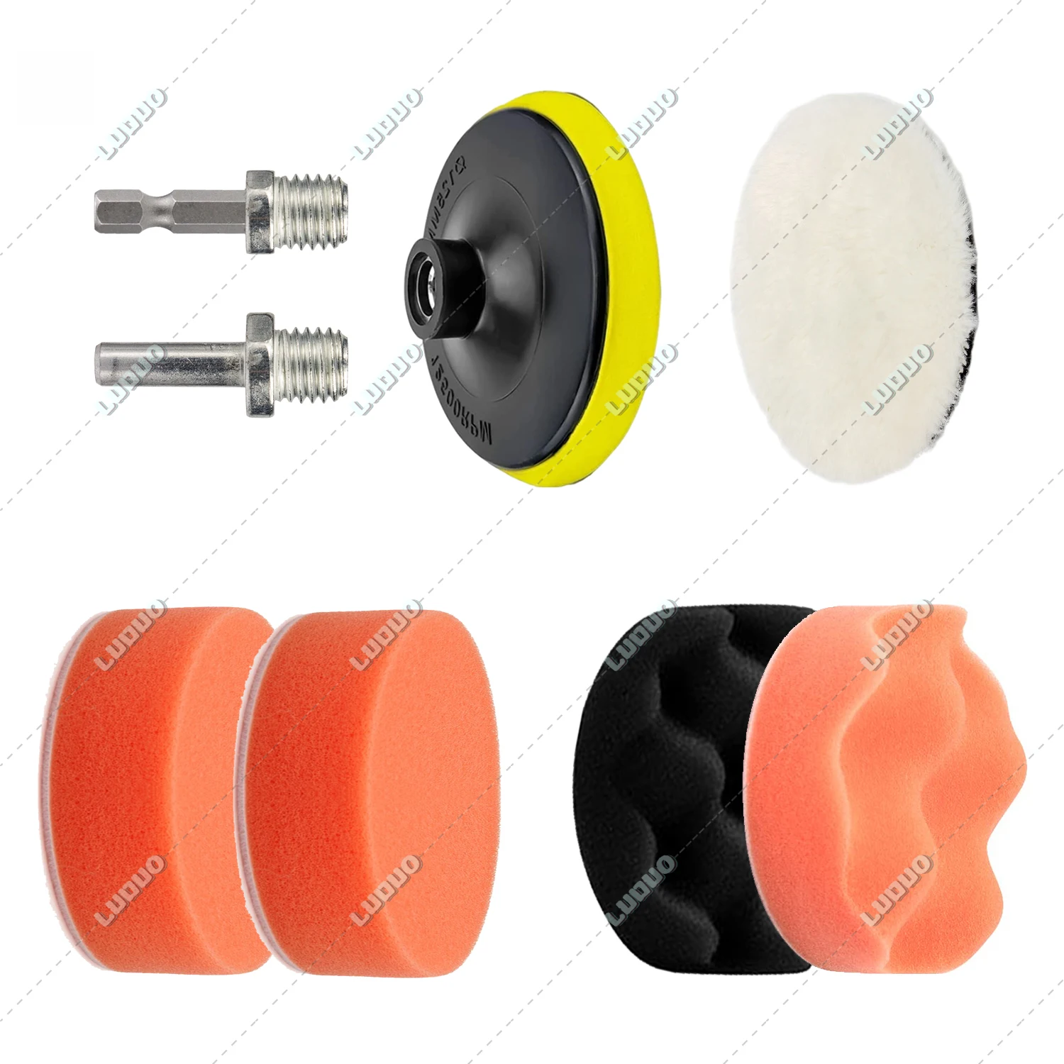 

7/8 шт Полировальный Набор для автомобиля полировка Авто Полировочная прокладка абразивный диск губка пена полировочные подушечки для фар ремонт восковой очистки