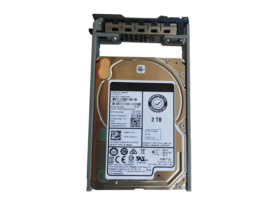 for Dell ST2000NX0463 TMVN7 ENT 2TB 7.2K RPM 12Gb/s 2.5-inch SAS server hard drive