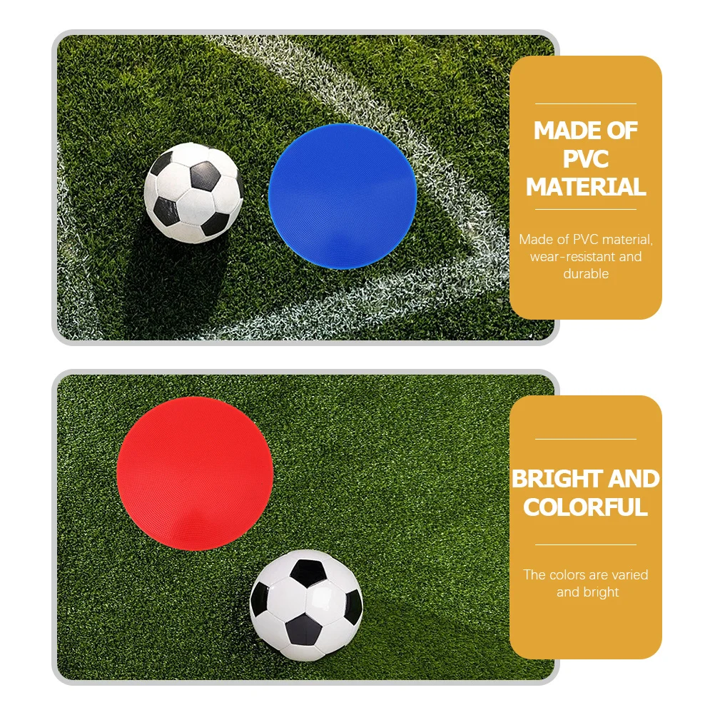 

5pcs Soccer Training Markers Premium Pvc Football Sign Discs For Agility Drills Sports Practice Equipment Team Sports