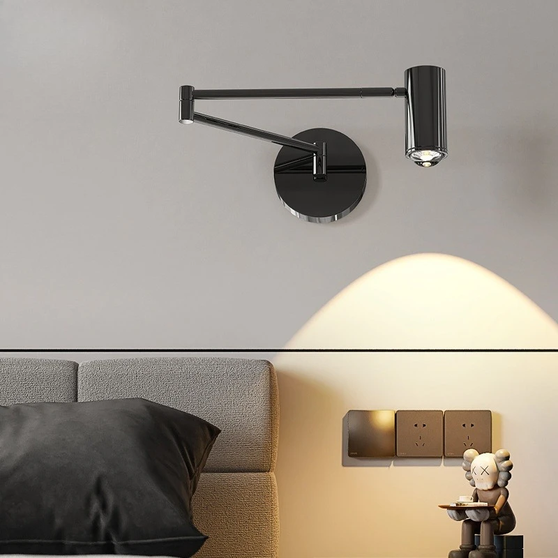 Adjustable Foldable Wall Light Emitting Diode Creative Simple Bedroom Bedside Wall Light Hotel Background Wall Decoration