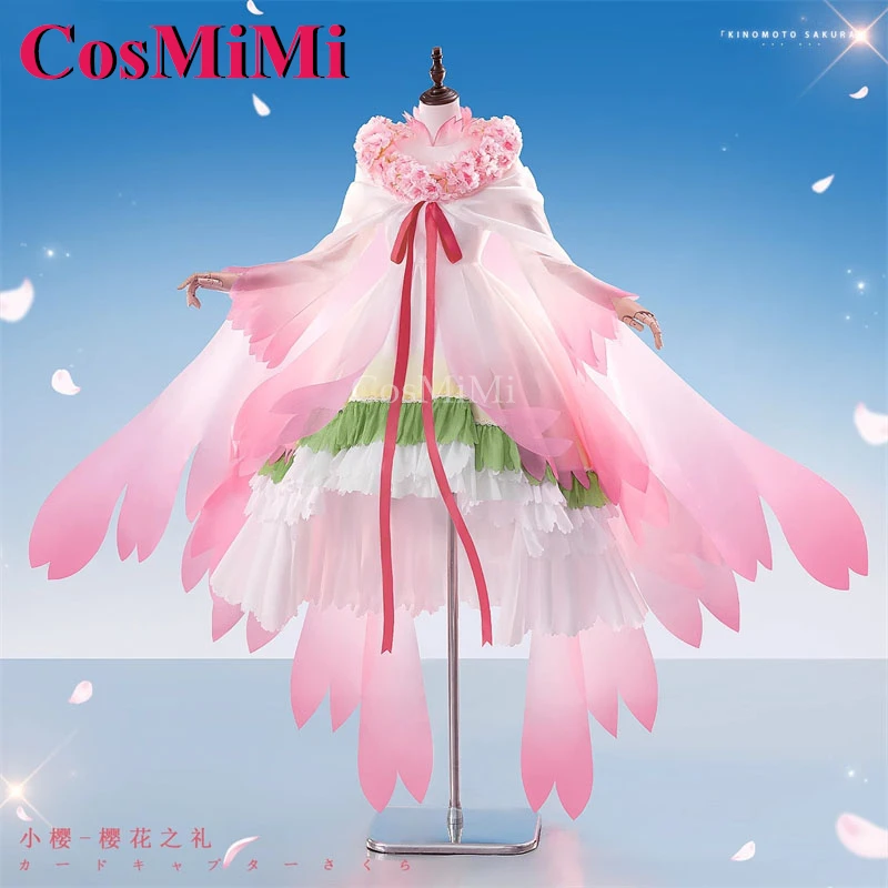 

CosMiMi Anime Cardcaptor Sakura Kinomoto Sakura Cosplay Costumes Flower Gift Special Ceremony Dress Carnival Role Play Clothing