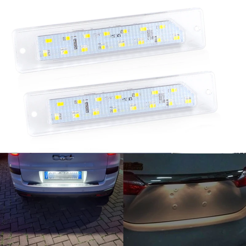 2Pcs LED License Plate Light Number Lamps For 1994-2002 Fiat Ducato & Peugeot Boxer Manager & Citroen Jumper Relay Bus Box 203