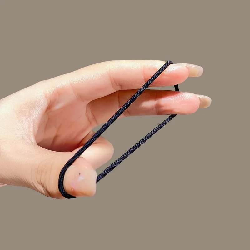 100 sztuk/partia Gumki do włosów Scrunchie Wielokolorowe Elastyczne Gumki do Włosów Damskie Akcesoria do Włosów do Kucyka Opaski do Włosów XPJ06