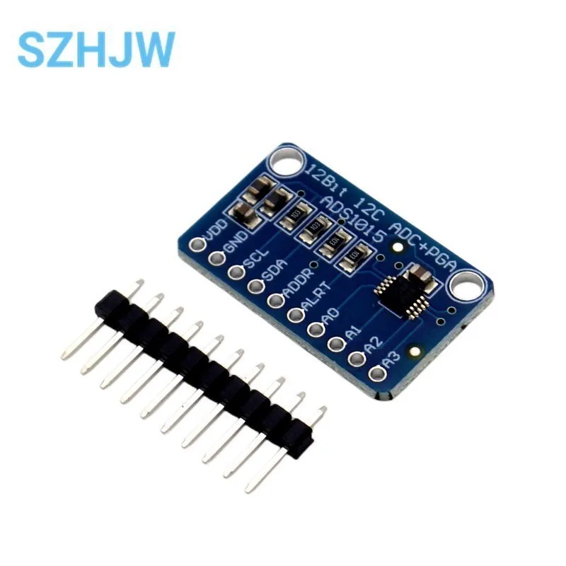 ADS1115 ADS1015 16 Bit I2C Module Precision ADC 4 Channel Development Board Pro Gain Amplifier 2.0V to 5.5V for Arduino RPi