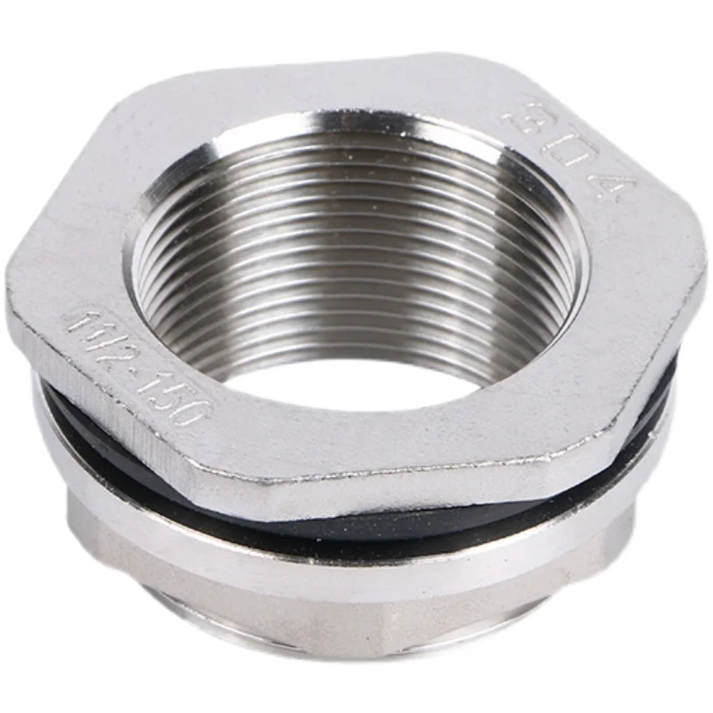 

1/4" 3/8" 1/2" 3/4" 1" 1-1/2" 2" BSP Female 316 304 Stainless Steel Pipe Fitting Water Tank Hole Drainer Connector Coupler