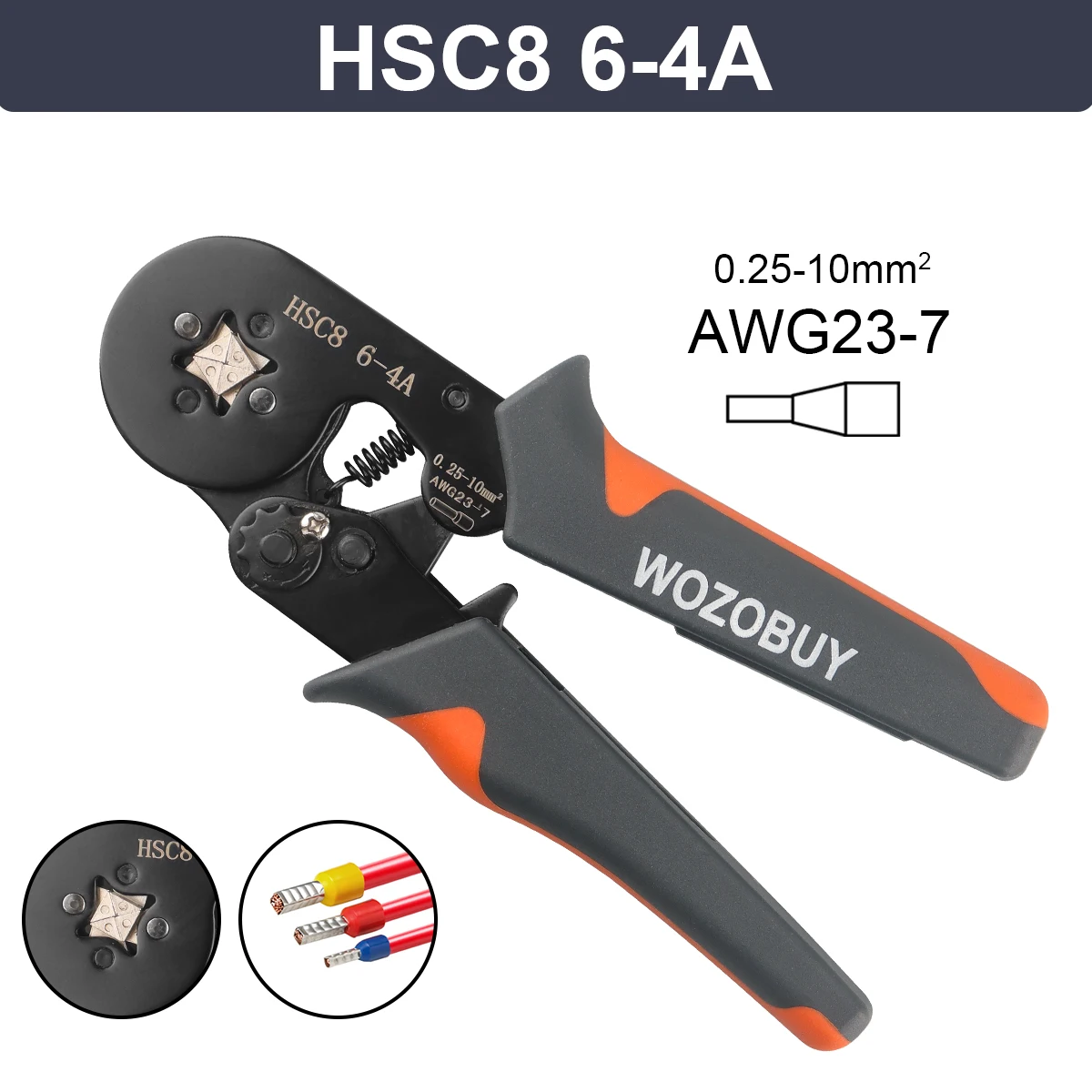 Ferrule Crimpen Werkzeug HSC8 6-4/6-6 Elektrische Crimper Zange Für Draht Ende Crimp Rohr Terminals Elektrische Schaltung Reparatur