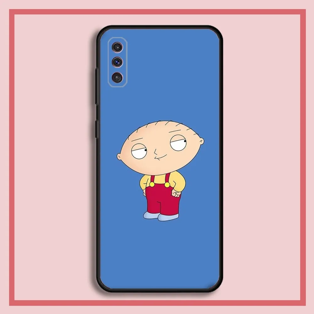 P-PeterS Family G-Guy Phone Case For Samsung S23,23,22,30,21,10,9,Note20 Ultra,Lite,Ultra,5G,Plus,FE,Black Soft Case