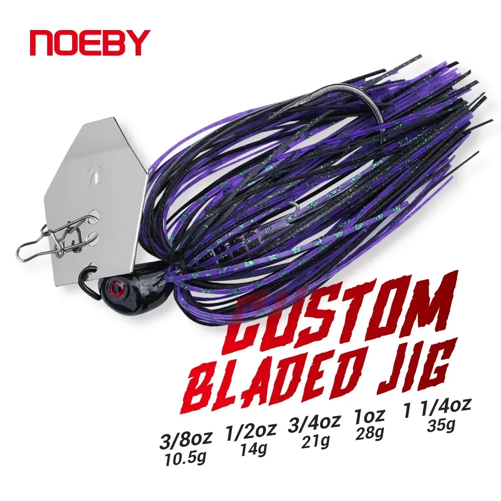 Noeby Chatterbait 10.5g 14g 21g 28g 35g Bladed Jig Needle Stinger Hook Wire Bait Bass Wobblers Pike Jigging Lure Spinner Bait