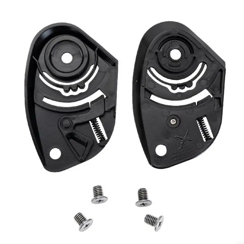 

1 Pair Motorbike Helmets Lens Visors Clip Shield Lock Visors Fixing Base Plate For KYT Half Face Helmet