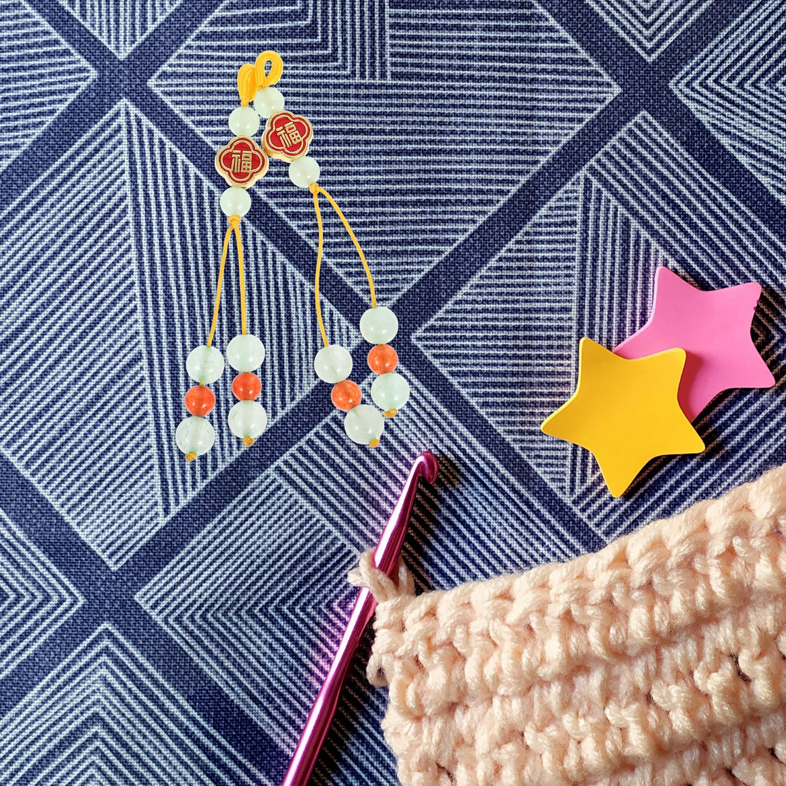 

2pcs Vintage Chinese Yun Pendant Charm Tassel For Bag Car Mirror Decor Fu Character Lucky Ornament Jewelry Making Craft Gift