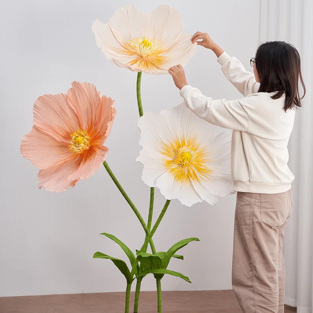 

Giant Wedding Decoration Artificial Paper And Decorative Flowers Indoor Artificial Plant Wedding Home Marriage Party Yard Decor