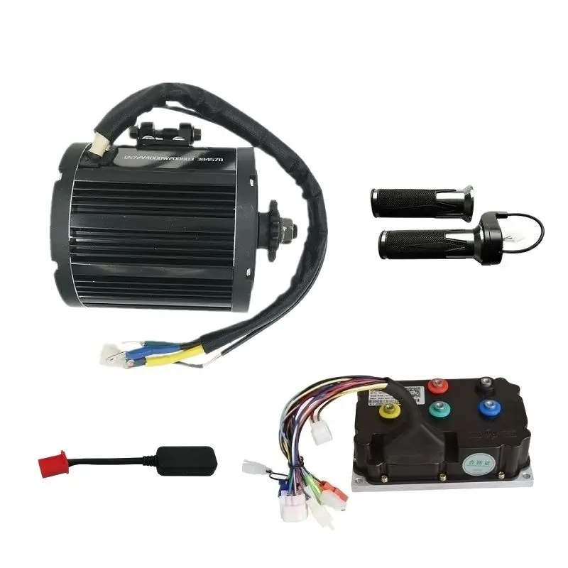 QS138 90H 4000W Mid-Drive BLDC Motor With 428 Sprocket And Sine Wave Controller For Electric Motorcycle