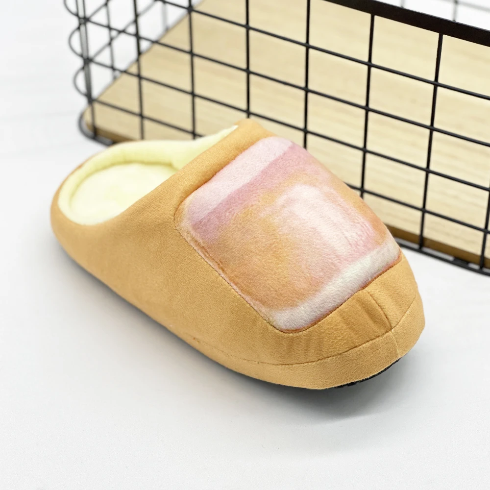 Fun and Creative Toe Slippers with New Simulation Design Home Cotton Slippers Without Heels Unisex Cotton Mop