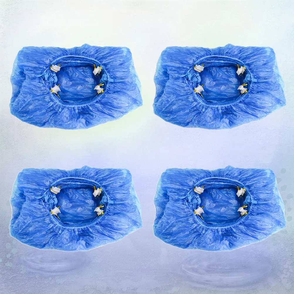 

100Pcs Disposable Plastic Shoe Cover Dustproof Nonslip Protector for Automatic Shoe Cover Machine Home Office Hotel