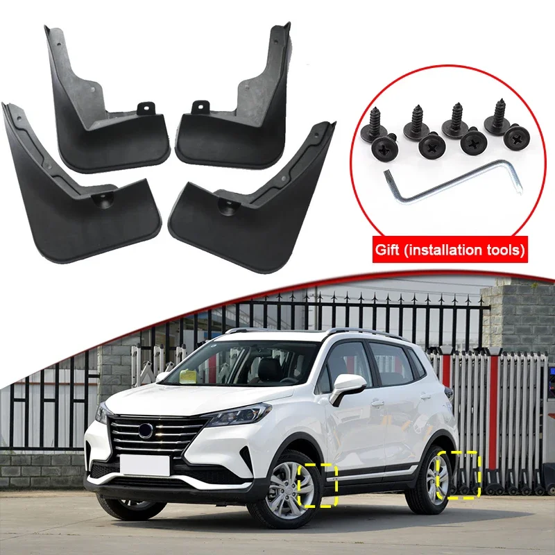 

Car Styling Fit For Changan CS15 2016-2023 ABS Car Mud Flaps Splash Guard Mudguards MudFlaps Front Rear Fender Auto Accessories