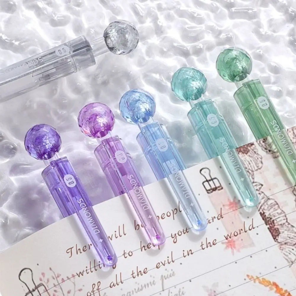 6PCS Bling Diamond Color Pen Writing Drawing DIY Graffiti Glitter Color Pen Highlighter Shining Art Hand Account Marker Student