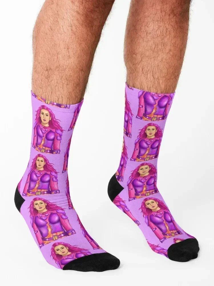shark boy and lava Girl drawing WE CAN BE HEROES Socks snow man anti slip football warm winter Socks Woman Men's