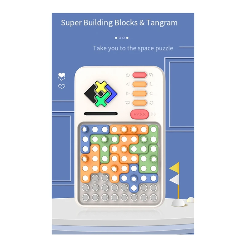 Super Block Plastic Logical Thinking Pass Magnetic Electronic Puzzle Building Blocks