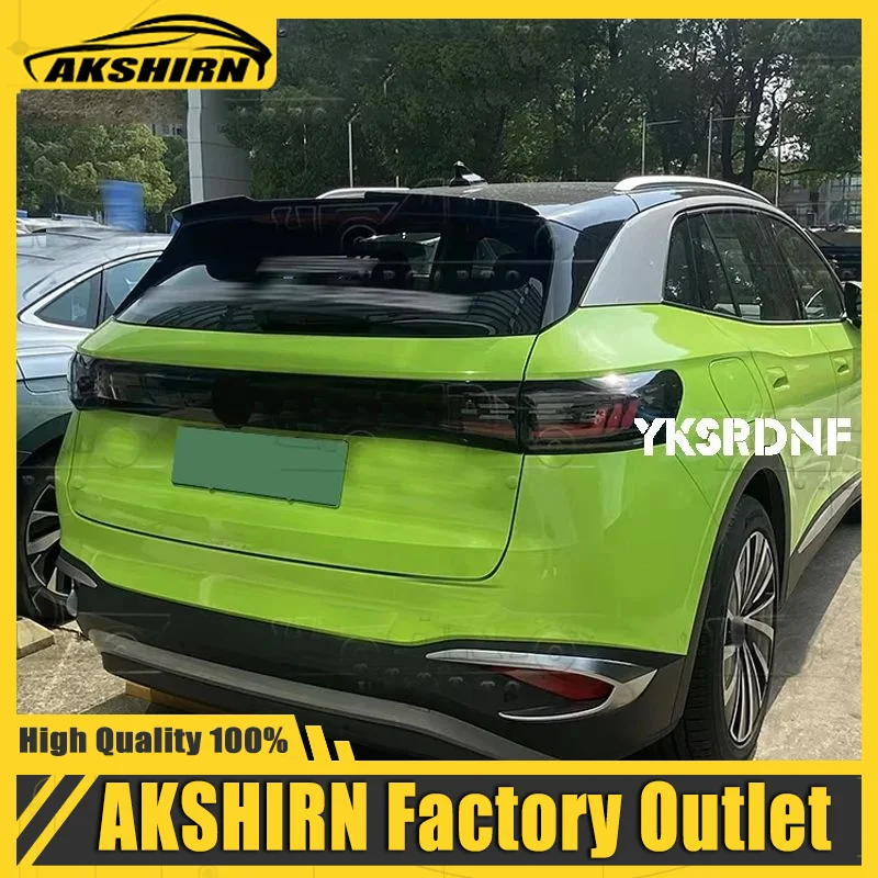 ABS Material Rear Roof Spoiler Wings for Volkswagen VW Volkswagen ID.4 2020 2021-2023+ Car Styling ABS Carbon Look Rear Spoiler