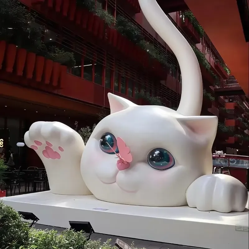 Giant Cute Cartoon Sculpture Fiberglass Statue Mall Entrance Decoration Custom Image Sculpture